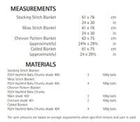 Hayfield Babies Blankets Knitting Pattern in Baby Chunky (4401P) PDF DOWNLOAD