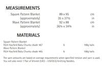 Hayfield Babies Blankets Knitting Pattern in Baby Chunky (4684P) PDF DOWNLOAD
