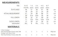 Hayfield Babies/Childrens Cardigans Knitting Pattern in Baby Chunky (4535P) PDF DOWNLOAD