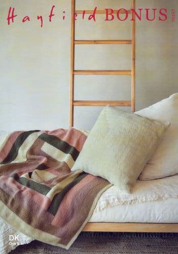 Hayfield Blanket Knitting Pattern in Bonus DK (10257)
