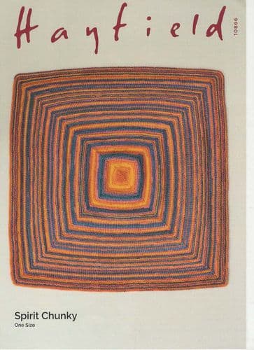 Hayfield Blanket Knitting Pattern in Spirit Chunky (10866)