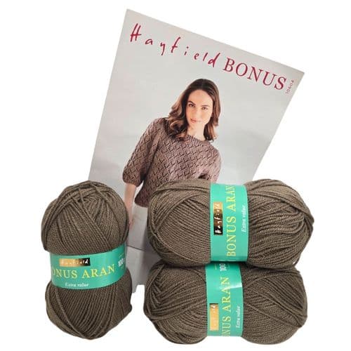 Hayfield Bonus Aran Top Kit