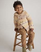 Hayfield Boys Duffle Coat Knitting Pattern in Blossom Chunky - 5566