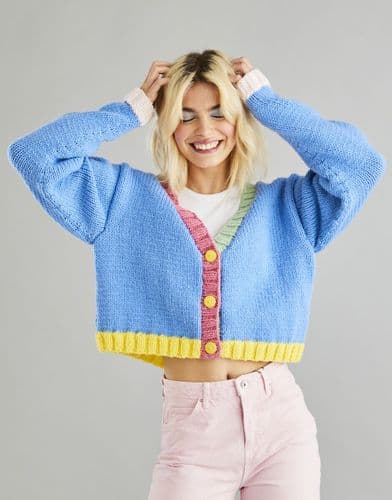 Hayfield Cardigan Knitting Pattern in Bonus Chunky (10600)