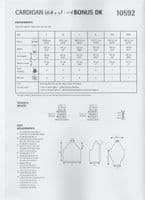 Hayfield Cardigan Knitting Pattern in Bonus DK (10592)