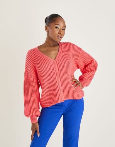 Hayfield Cardigan Knitting Pattern in Bonus DK (10594)