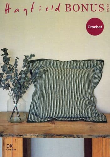 Hayfield Cushion Crochet Pattern in Bonus DK (10262)
