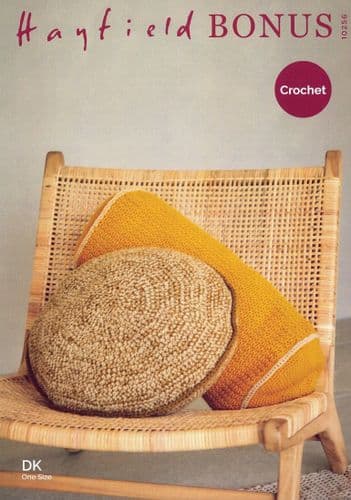 Hayfield Cushions Crochet Pattern in Bonus DK (10256)