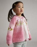 Hayfield Girls Cardigan Knitting Pattern in Blossom Chunky - 5572