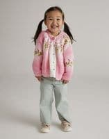 Hayfield Girls Cardigan Knitting Pattern in Blossom Chunky - 5572