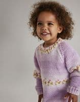 Hayfield Girls Sweater Dress Knitting Pattern in Blossom Chunky - 5569