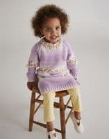 Hayfield Girls Sweater Dress Knitting Pattern in Blossom Chunky - 5569