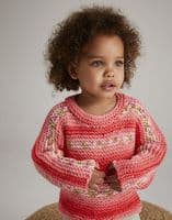 Hayfield Girls Sweater Knitting Pattern in Blossom Chunky - 5573