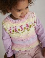 Hayfield Girls Vest Top Knitting Pattern in Blossom Chunky - 5571
