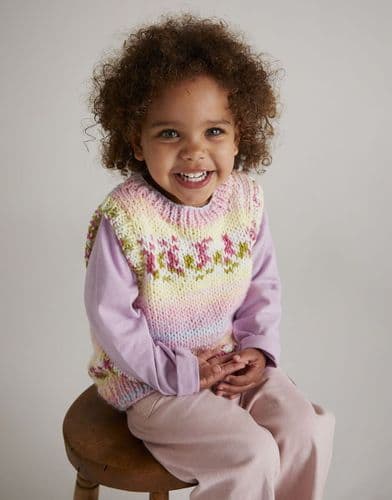 Hayfield Girls Vest Top Knitting Pattern in Blossom Chunky - 5571 PDF DOWNLOAD