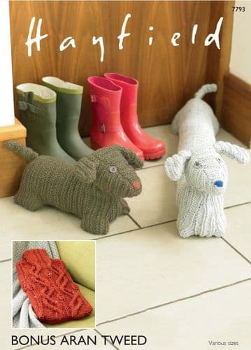 Hayfield Home Accessories Knitting pattern in Bonus Aran Tweed (7793P) PDF DOWNLOAD