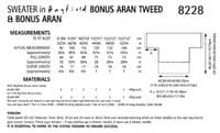 Hayfield Ladies Sweater Knitting Pattern in Bonus Aran Tweed & Bonus Aran (8228)