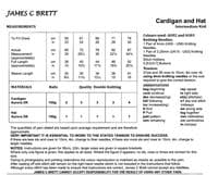 James C Brett Childrens Cardigan & Hat Knitting Pattern in Aurora DK (845)