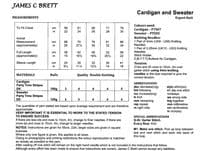 James C Brett Childrens Cardigan & Sweater Knitting Pattern in Party Time Stripes DK (JB822)