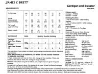 James C Brett Childrens Cardigan & Sweater Knitting Pattern in Party Time Stripes DK (JB827)