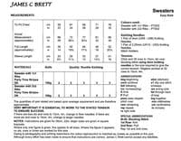 James C Brett Childrens Sweaters Knitting Pattern in Party Time Stripes DK (JB825)