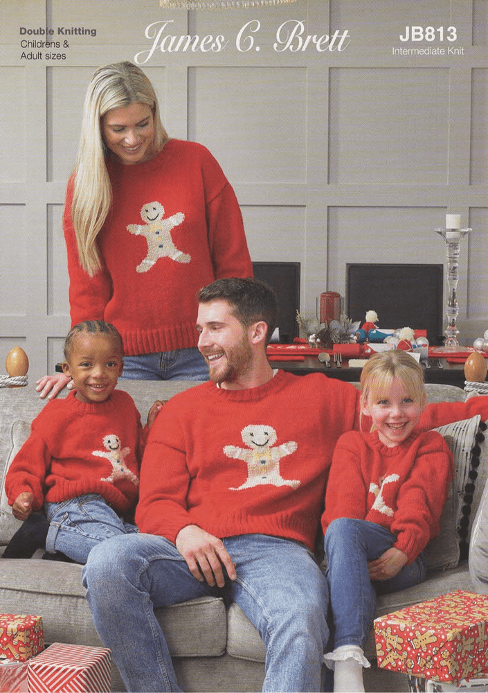 James C Brett Christmas Sweaters JB813