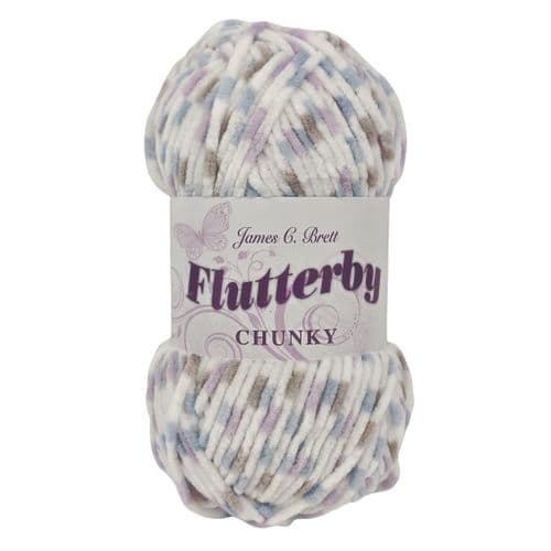 James C Brett Flutterby Chunky - 100g - CLEARANCE Shades