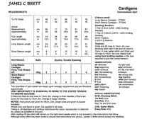 James C Brett Girls Cardigans Knitting Pattern in Party Time Stripes DK (JB824)
