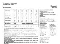 James C Brett Girls Sweater Knitting Pattern in Emotions DK (JB924)