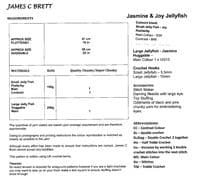 James C Brett Jellyfish Toys Crochet Pattern in Flutterby Chunky & Huggable Super Chunky (JB938)
