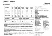 James C Brett Ladies Cardigan Knitting Pattern in Cotton Waves DK (969)