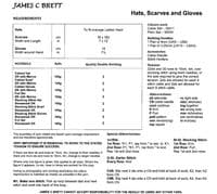 James C Brett Ladies Hat, Scarf & Gloves Knitting Pattern in Stonewash DK & DK with Merino (JB520)