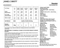 James C Brett Ladies Sweater Knitting Pattern in Aurora DK (849)