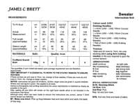 James C Brett Ladies Sweater Knitting Patterns in Croftland Scandi Aran (JB914)
