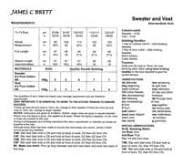 James C Brett Ladies Sweater & Vest Knitting Pattern in It's Pure Cotton DK (943)
