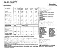 James C Brett Ladies Sweaters Knitting Patterns in Croftland Scandi Aran (JB916)