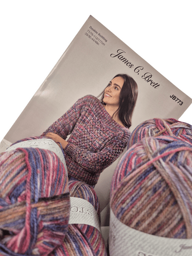 James C Brett Stonewash DK Sweater Kit
