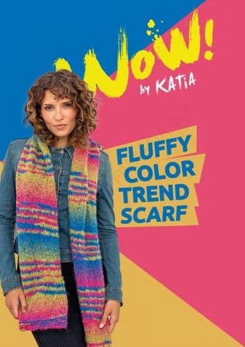 Katia Wow! Fluffy: Color Trend - Scarf Pattern - FREE PDF DOWNLOAD