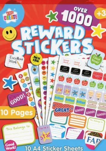 Kids Create Reward Stickers
