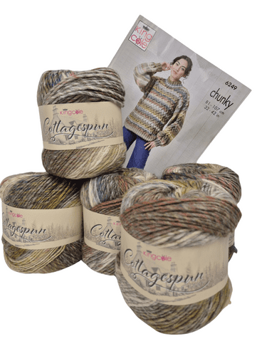 King Cole Cottagespun Chunky Sweater Kit