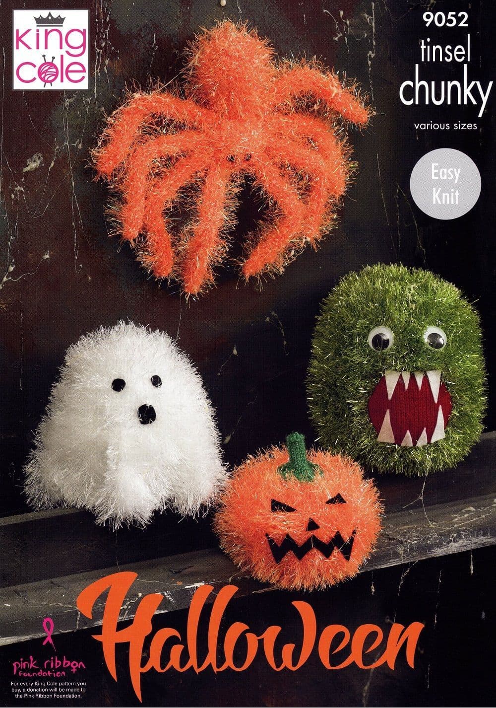 King Cole Tinsel Chunky Strickgarn – Glitzernde Wimpernwolle, 50 G Knäuel, 70 M