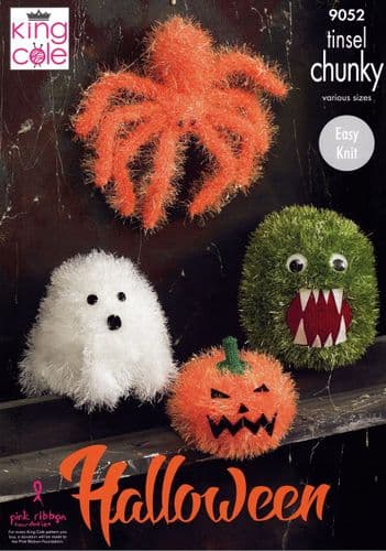 King Cole Halloween Knitting Pattern in Tinsel Chunky (9052)