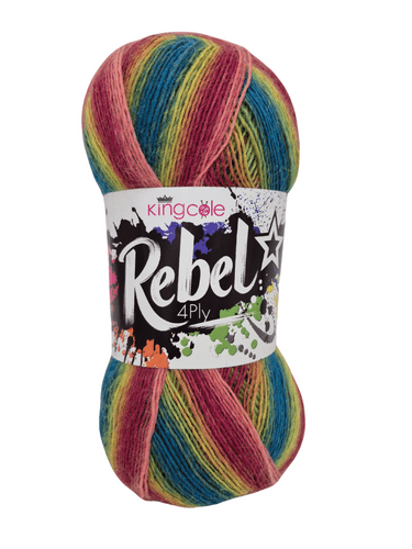 King Cole Rebel 4ply - 100g - 6 Shades
