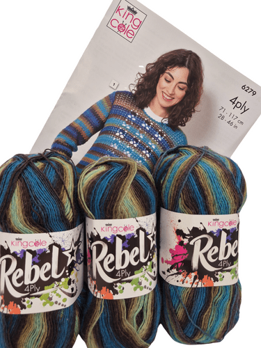 King Cole Rebel 4ply Sweater Kit