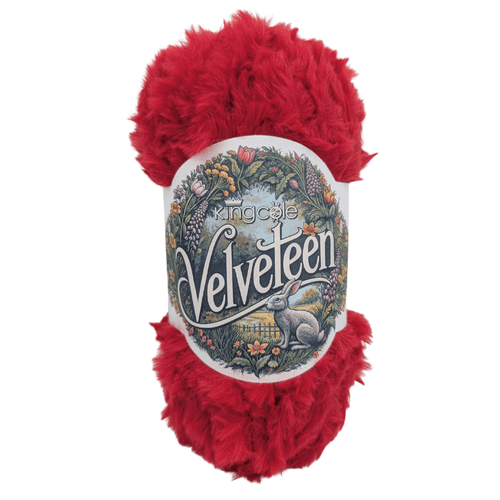 King Cole Velveteen Super Chunky - 100g - Timeless Crimson (6127) CLEARANCE