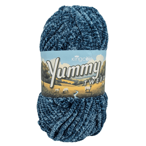 King Cole Yummy Tweed Chunky - 100g - River (6353) CLEARANCE