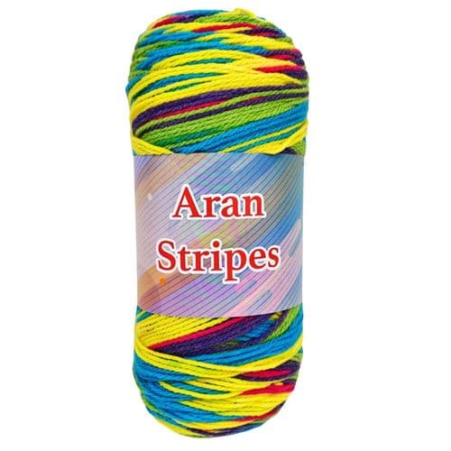 Knitco Aran Stripes - 200g - All Shades