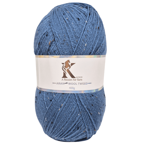 Knitco Aran with Wool Tweed - 400g - All Shades