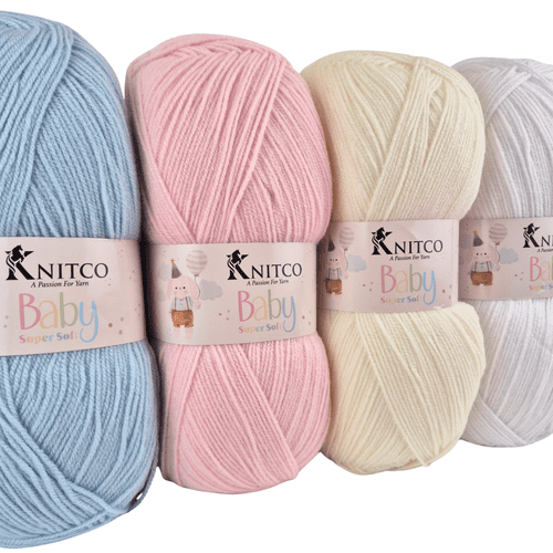 Knitco Baby Supersoft DK - PACK 4 x 250g - All 4 Shades