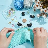 Knitting Tool Kit - Needle Protectors & Stitch Markers - Cats [W2.2A]